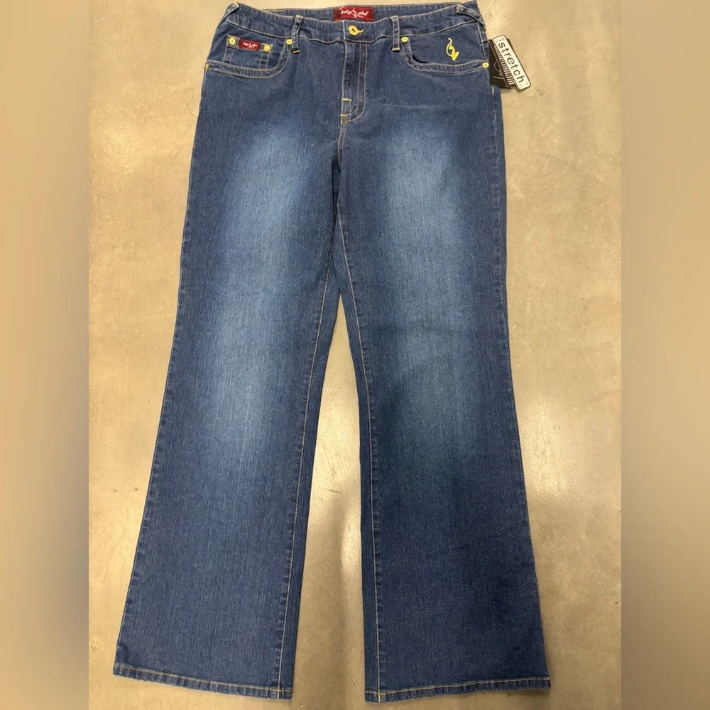 Baby PHAT FASHIONS Bootcut Jeans Size 18W nwt - Picture 6 of 7